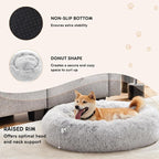 Sweetcrispy Donut Dog Bed, Large Round Calming Cat Bed - Image 3