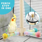 Upgraded Parrot Perch Toy, Rotating Bird Perch Stand - Image 7