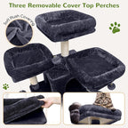Globlazer Big Cat Tower for Indoor Cats, 80inch Cat Tower for Multiple Adult - Image 2