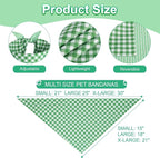 Dog Bandana Green Small 1PCS, Summer Spring Scarf - Image 3