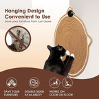 Cat Scratcher Mat, Natural Cotton Rope Cat Scratch Pad, 15.7'' Round Horizontal - Image 4