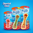 Hartz Chew 'n Clean Dental Duo Dog Treat & Chew Toy, Color Varies, 3 Pack - Image 6