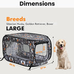 Beatrice Home Fashions Portable, Collapsible, Pop Up Kennel Travel Cat and Dog - Image 2