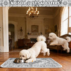 PUPTECK Dog Food Mat, Absorbent Pet Feeding Bowl Mat, Non-Slip Dog Mat - Image 6