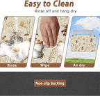 Bees Boho Daisy Floral Dog Food Mat - Image 4