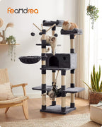 FEANDREA Cat Tree, Large Cat Tower, 64.6 Inches, Cat Activity Center - Image 2