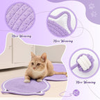 25.6 Inch Large Scratching Mat for Indoor Cats Natural Cotton Rope Flat - Image 3