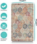 Moroccan Trellis Dog Food & Water Mat, Mexican Talavera Boho Colorful Pet - Image 6