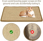 Cat Scratcher Mat, 23.6 X 15.7 Inch, Natural Sisal Cat Scratch Mats, Horizontal - Image 5