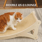 PETKARAY Curved Cat Scratcher, Sisal Kitty Scratching Ramp, L Shape Scratch Pad - Image 7