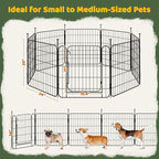 Yaheetech Expandable Dog Playpen, 8 Panel 24 inch Puppy Playpen - Image 6