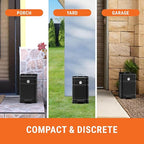 Pupzle Small Dog Poop Trash Can Outside, 1.3 Gal Metal Dog Waste Trash Can - Image 4