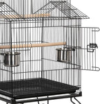 Yaheetech Budgie Cage 55-inch Rolling Standing Triple Roof Medium Parrot Cage - Image 8