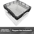 PJYuCien Dog Playpen Mesh Top Cover, Fits 36 Inch 4 Panels Regular Square - Image 2