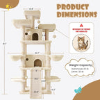 SHA CERLIN 81 Inches Extra Large Cat Tree - Image 7