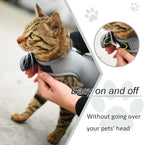 Kitty Harness and Leash for Walking Escape Proof Breathable Mesh Fabric - Image 6