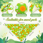 Abbylike 50 Pieces Spring Dog Bandanas Bulk Flower Daisy Sunflower Dog Bandanas - Image 3