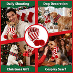 BWOGUE 2-Piece Knitted Dog Christmas Scarf & Bandana - Image 5