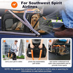 18x13.5x9 TSA Approved top and 1 Side Expandable pet Carrier - Image 2