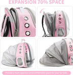 Cat Backpack Carrier, Back Expandable Pet Backpack - Image 5