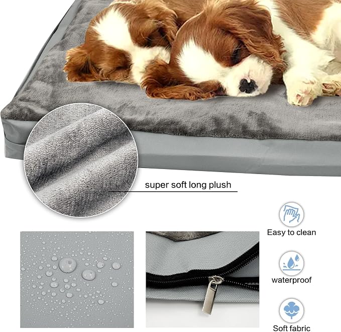 Waterproof Dog Bed Cover, Washable Removable Pet Dog Crate Pad Replacement Cover - Image 6