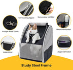 Cat Backpack Carrier for Small Dogs and Cats Fit Up to 15 Lbs, Small Dog - Image 7