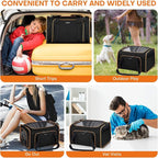 Premium Pet Carrier – Dog & Cat Travel Bag, Airline Approved, Soft-Sided Design - Image 3