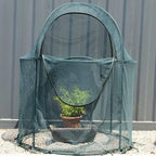 Round 4'x4' Large Plant Mesh Cover 4.9FT Tall Crop Netting Cage Pest Guard Cover - Image 9