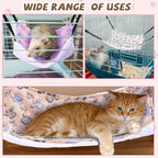 Geelin 4 Pcs Cat Hammock for Cage Hanging Soft Pet Hammock Bed - Image 4