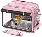 Suertree Bird Carrier Airline Approved, Bird Travel Cage by Suertree