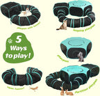 Large Outdoor Cat Enclosure Pop-Up Tent, Portable 3-in-1 Modular Pet Playpen - Image 4