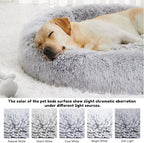 Calming Dog Bed & Cat Bed, Anti-Anxiety Donut Dog Cuddler Bed, Warming Cozy - Image 3