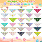 Youyole 120 Pcs Easter Dog Bandana Bulks Bunny Dog Bandanas Rabbit Egg Pet - Image 3