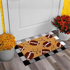 Tinideya 2 Pcs Football Theme Door Mat American Ball Design Welcome Non Slip - Image 7