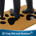 Buganda Dog Door Mat for Muddy Paws, Absorbent Dirt Trapper Washable Indoor - Image 3