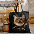 Personalized Canvas Pet Tote Bag - Image 3