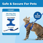 Voyager Escape-Proof Step-in Lock Cat Harness & 5ft Neoprene-Handle Leash Set - Image 2