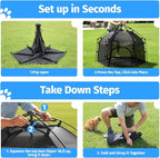 EighteenTek® Catio Outdoor Cat Enclosure 3-Tier Pop up Cat Tent Playpen | - Image 6