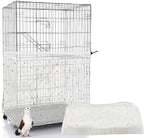 Bird Cage Cover, 60-118'' Large, 31.5'' H Adjustable Nylon Mesh Net, Soft Airy by LYMOI