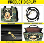 Personalized Pet Mom Leather Handbag – Custom Name Dog Cat Photo Purse - Image 4