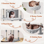 Yaheetech 76in Cat Tree Multi-Level Cat Tower - Image 5