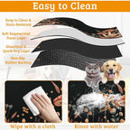 Vintage Mushroom Dog Food Mat, Leaf Absorbent Pet Feeding Mat - Image 5