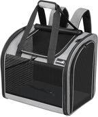 Pecute Cat Backpack with Widened Interior Space, Upgraded Dog Backpack Carrier by pecute