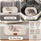 Cat Dog Bed for Pets, Rectangle Pet Bed Gift for Puppy and Kitten, Machine - Image 3
