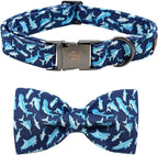 Elegant Little Tail Shark Print Adjustable Bowtie Collar by Elegantlittletail