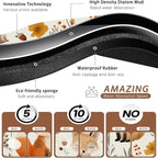 Fox Hedgehog Rabbit Forest Dog Cat Food Mat, Absorbent Pet Feeding Mat - Image 3