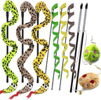 Interactive Cat Toy Wand with Catnip Mouse, Cat Teaser Wand Rainbow String by URMYONLY