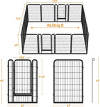 Yaheetech Dog Playpen Outdoor, 40 inch 16 Panels Dog Pen Indoor Heavy Duty - Image 6