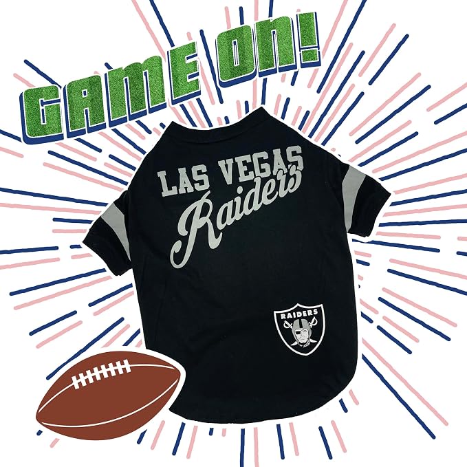 NFL Las Vegas Raiders Dog & Cat T-Shirt, Small. Football PET TEE - Image 4