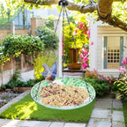 VCUTEKA Hanging Bird Bath, Glass Mosaic Bird Baths - Image 2